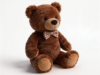 Obraz premium Plush Brown Teddy Bear with Bow Tie