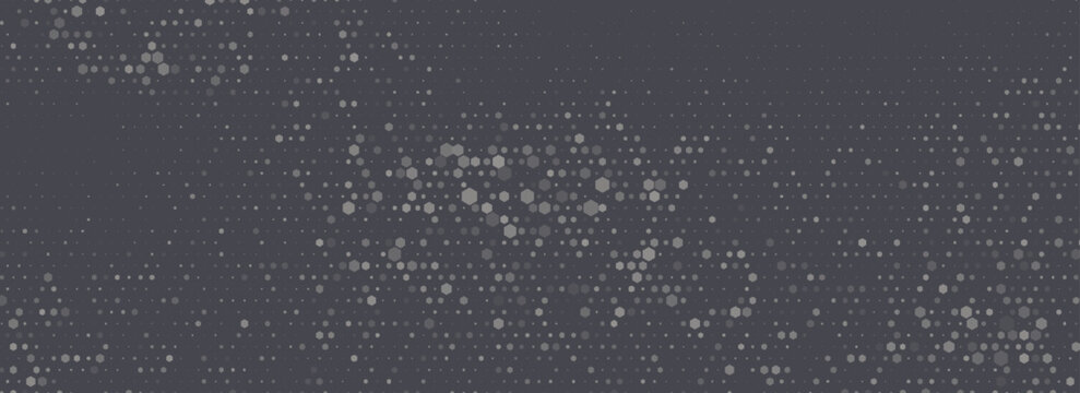Halftone Hexagonal Pattern Vector Abstract Geometric Technology Background