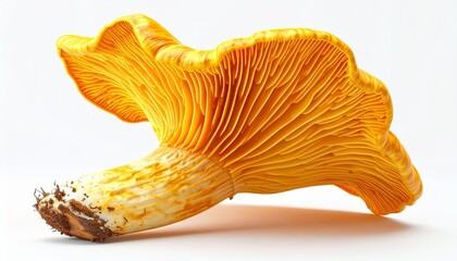 Golden Chanterelle Mushroom - A Close-Up of Natures Culinary Delight.