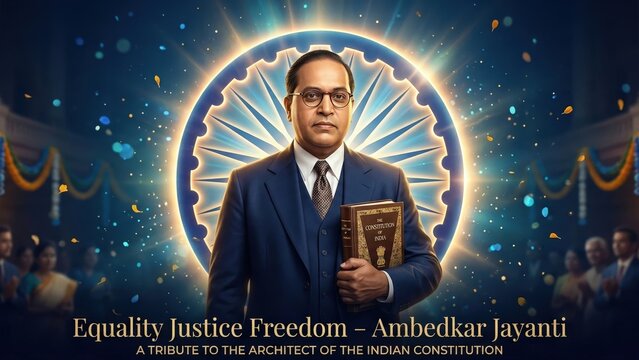 Ambedkar Jayanti Tribute Poster
