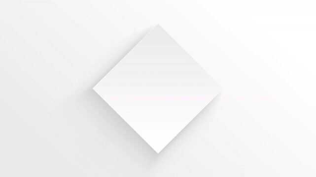 Modern Minimalist White Background Featuring Scaling Diamond Shape