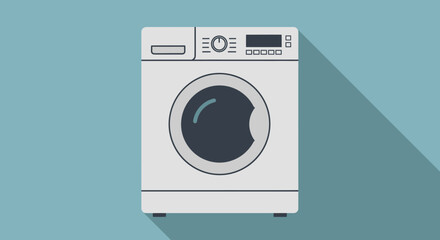Front Loading Washing Machine Appliance Household. © Choirul