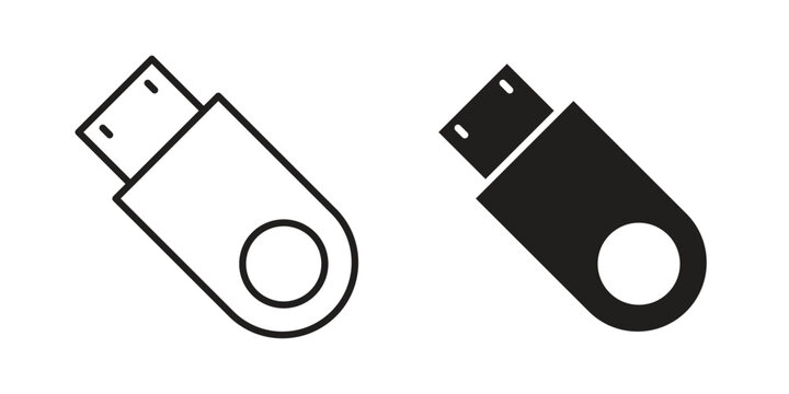 usb drive icon. Premium thin line vector illustrator. Vector EPS10