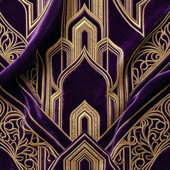 紫色のシームレスなリピートパターン柄