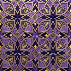 紫色のシームレスなリピートパターン柄