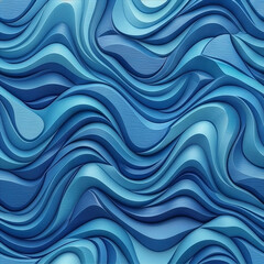 シアン色のシームレスなリピートパターン柄