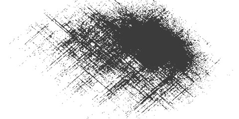 Abstract an artistic display of a rough black spot brushstroke texture on a neutral canvas. evokes a sense of raw creativity. © DreamLoom