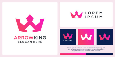Arrow king logo design abstract template © cre_ART_ive