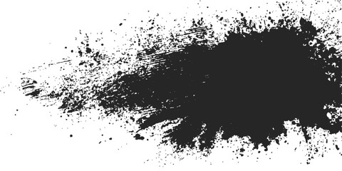 Abstract a visually striking dark paint or ink splattered across a surface, with a detailed high-angle perspective, artistic composition, perfect for design element or background texture. © DreamLoom