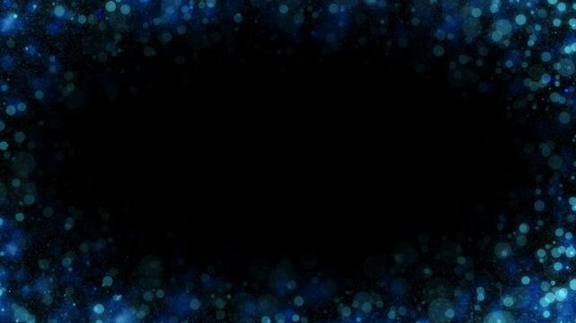 強く輝く魔法のきらめきループアニメーション（青）