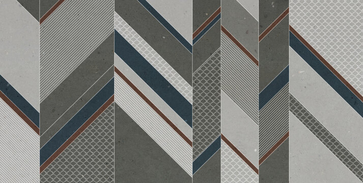 digital wall tiles decor for ceramic modern office building.