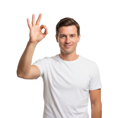 Man giving okay sign