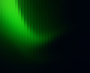 Obraz premium Green gradient background with vertical stripes and light effect