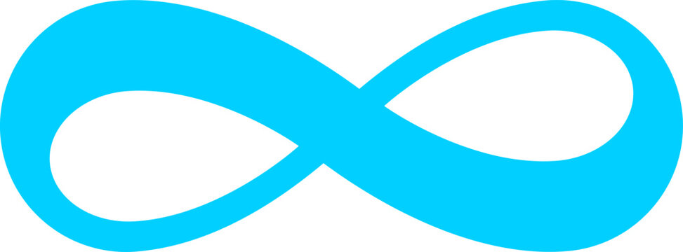 Infinity loop icon. Vector unlimited infinity, endless line shape sign