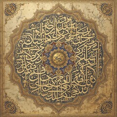 A highly decorative Ottoman script developed for use in the impe