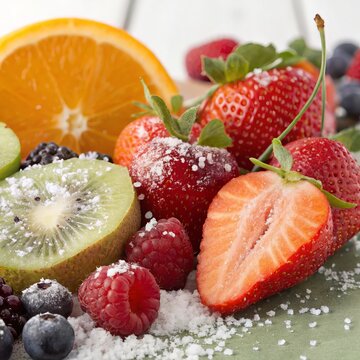 Fresh Fruit A colorful illustration of fresh fruit with salt spr