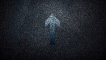 Fototapeta premium arrow on textured rubber surface
