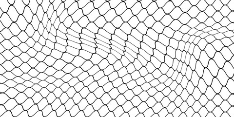 Curved net pattern. Seamless design for sportswear or equipment like soccer goals, volleyball nets, basketball hoops, hockey nets, and athletic gear © Aril