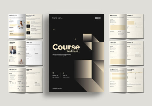 Course Workbook Layout Design Template
