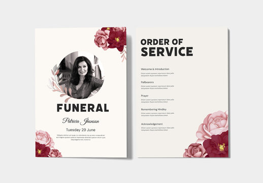 Funeral Program Template