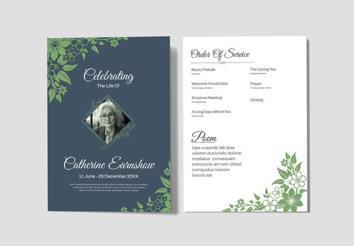 Funeral Program Template