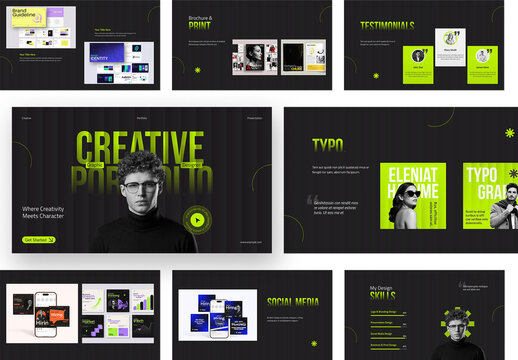 Creative Graphic Designer Portfolio Presentation Template