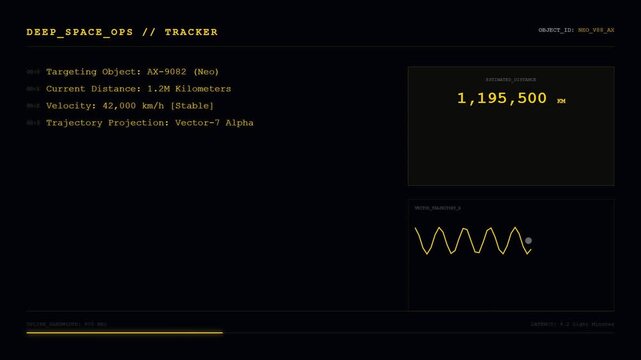 Deep Space Operations | Asteroid Tracking and Interplanetary Monitoring System Visualization.