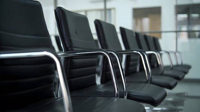 answerable. A modern conference room with a clean and minimalist design, featuring natural ambient light and a professional atmosphere. real-estate listings.