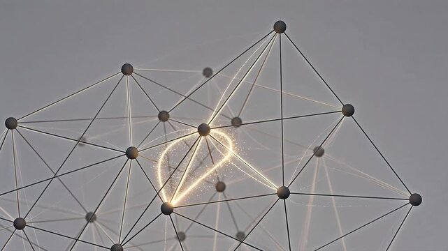 Abstract network of connected nodes