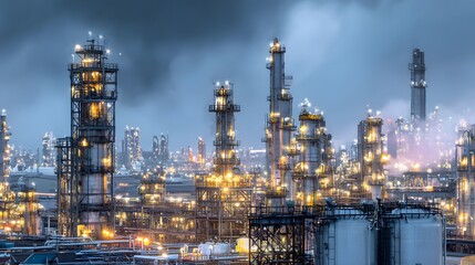 Obraz premium Large scale industrial production environment representing global defense industry supply chain