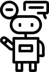 Naklejka premium generative ai icon