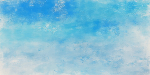 Obraz premium Beautiful abstract grunge background of a clear blue summer sky with fluffy white clouds and natural sunlight creating a heavenly atmosphere