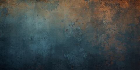 Fototapeta premium Old rusty metal background featuring a dark grunge texture with aged brown paint and a rough vintage surface design for an antique backdrop