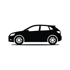 Fototapeta premium Vector illustration of a modern car silhouette on a clean background, 1 (137).eps reference