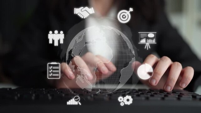 Global marketing and finance strategy, worldwide business expansion, international finance planning, cross-border marketing, and digital marketing tools for global business success. Muxer