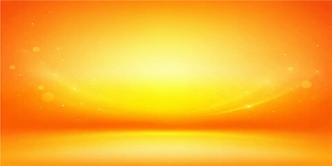 Abstract warm and inviting, a vibrant gradient of orange and yellow hues forms a luminous backdrop, suggesting a bright and inviting space for creativity and design. © FANUSH