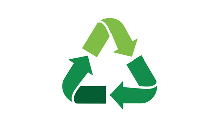 Obraz premium Green Recycling Symbol with Arrows 1.