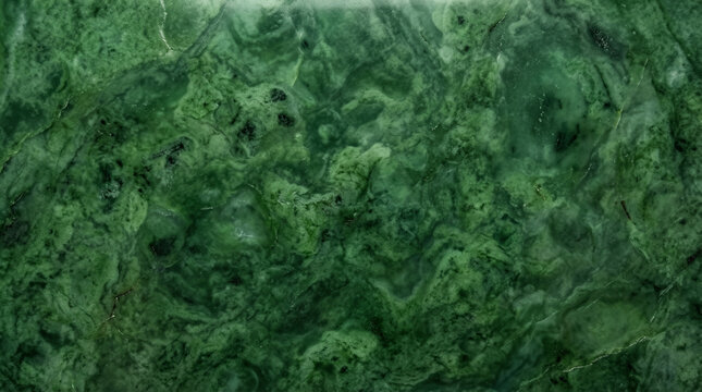 Polished green jade stone texture background with rich mottled emerald surface, rare Eastern luxury backdrop perfect for exclusive brand wellness spa or premium product design