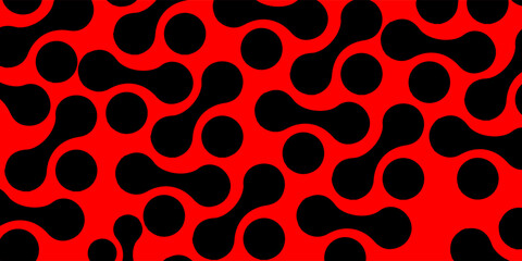 Obraz premium Meta balls pattern. Connected liquid drops, organic blobs or amorphous shapes background. Modern wallpaper. Vector graphic illustrationThe image captures a modern and minimalist design