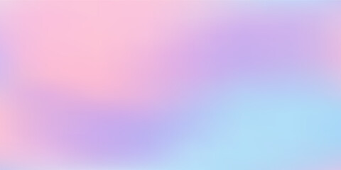 Fototapeta premium Soft Pastel Gradient Background with Pink Purple and Blue Tones. Abstract soft pastel gradient background featuring smooth transitions of pink, purple, and blue colors.