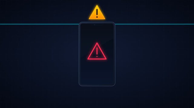 Smartphone digital security and content moderation concept
