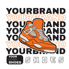 Sneaker shoe . Concept. Flat design. Vector illustration. Sneakers in flat style. Sneakers side view. Fashion sneakers.	
