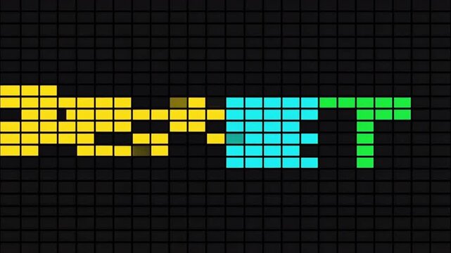 Abstract Asset Momentum Animation on Vector Grid for Concept