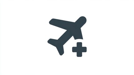 cancellation icon is shown over airplane symbol, suggesting adjustments in air travel.