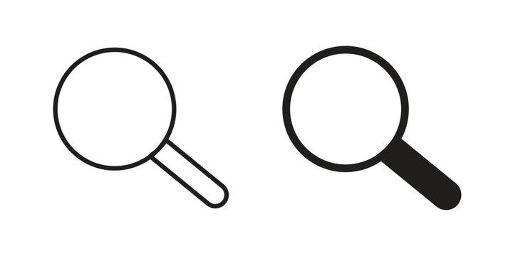 Search icon. set of web icons on white background