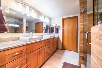 Modern Bathroom In Cabin Property