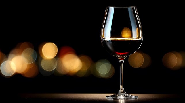 octet. Elegant goblet glass with red wine against dark sophisticated background. bar promotions, beverage menus, designed for product packaging and bar promotions, used by it administrators.