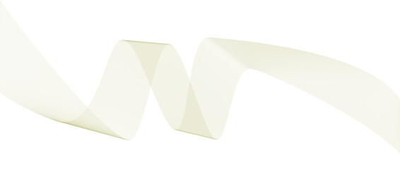 White paper cutout leaves garland decoration isolated on transparent background © Md nur