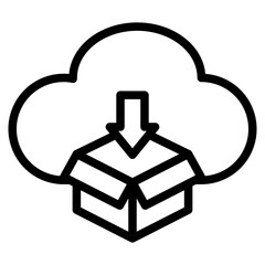 Obraz premium Cloud Computing Icon