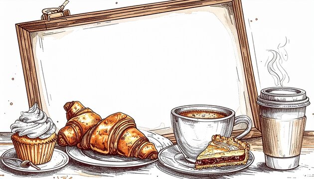 cup of coffee and cookies